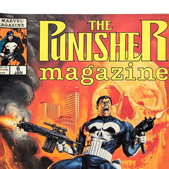 THE PUNISHER Magazine #6, Vol 1, Jan 1990, Marvel Comics Magazine - Picture 2 of 9